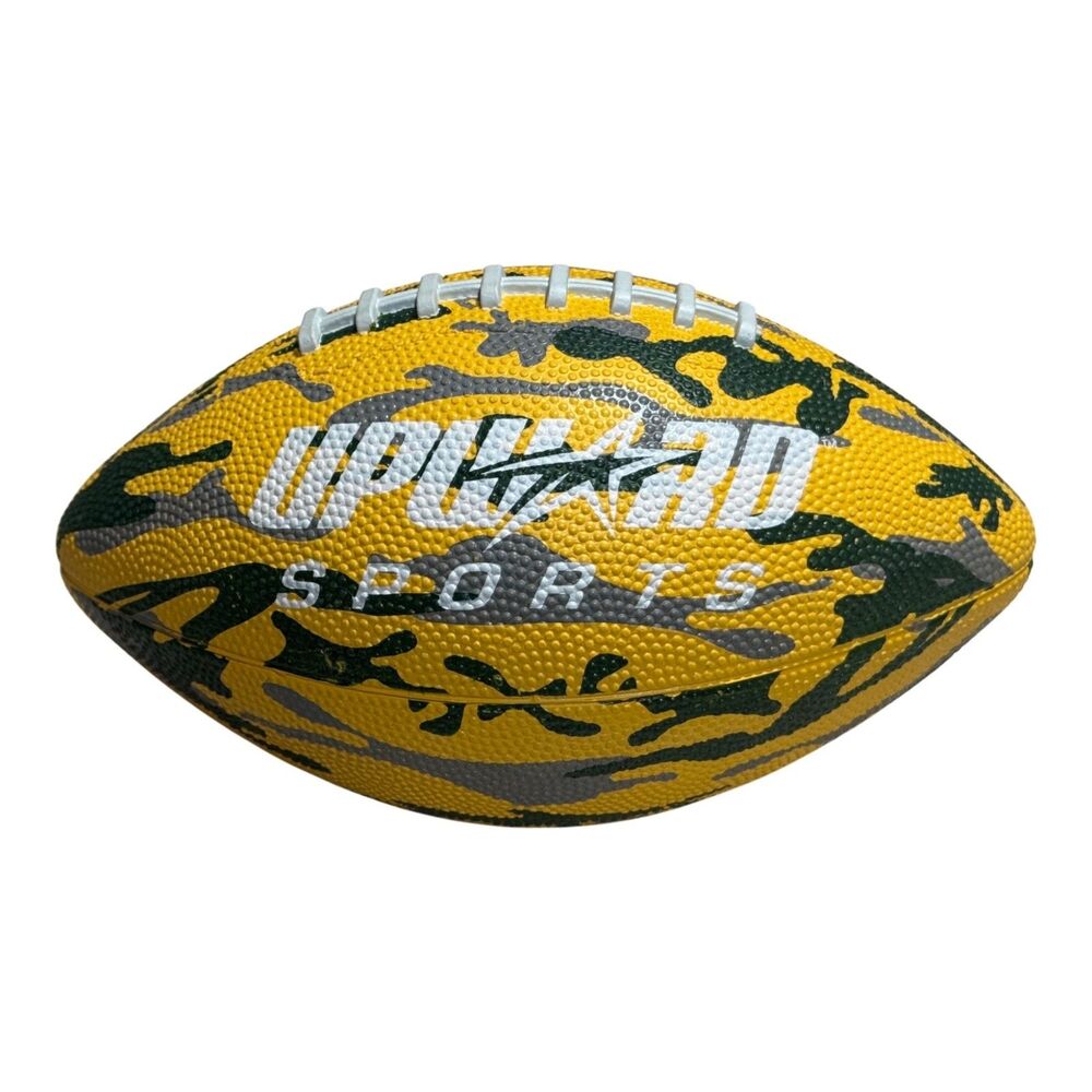 Upward Sports Youth Football Pee Wee Composite Yellow Green Camo Training Ball